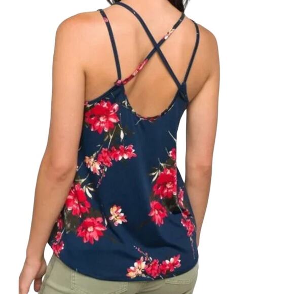 Papermoon SMALL Basima Back Detail Knit Top - Stitch Fix Cross Back Strappy Tank - Picture 5 of 10